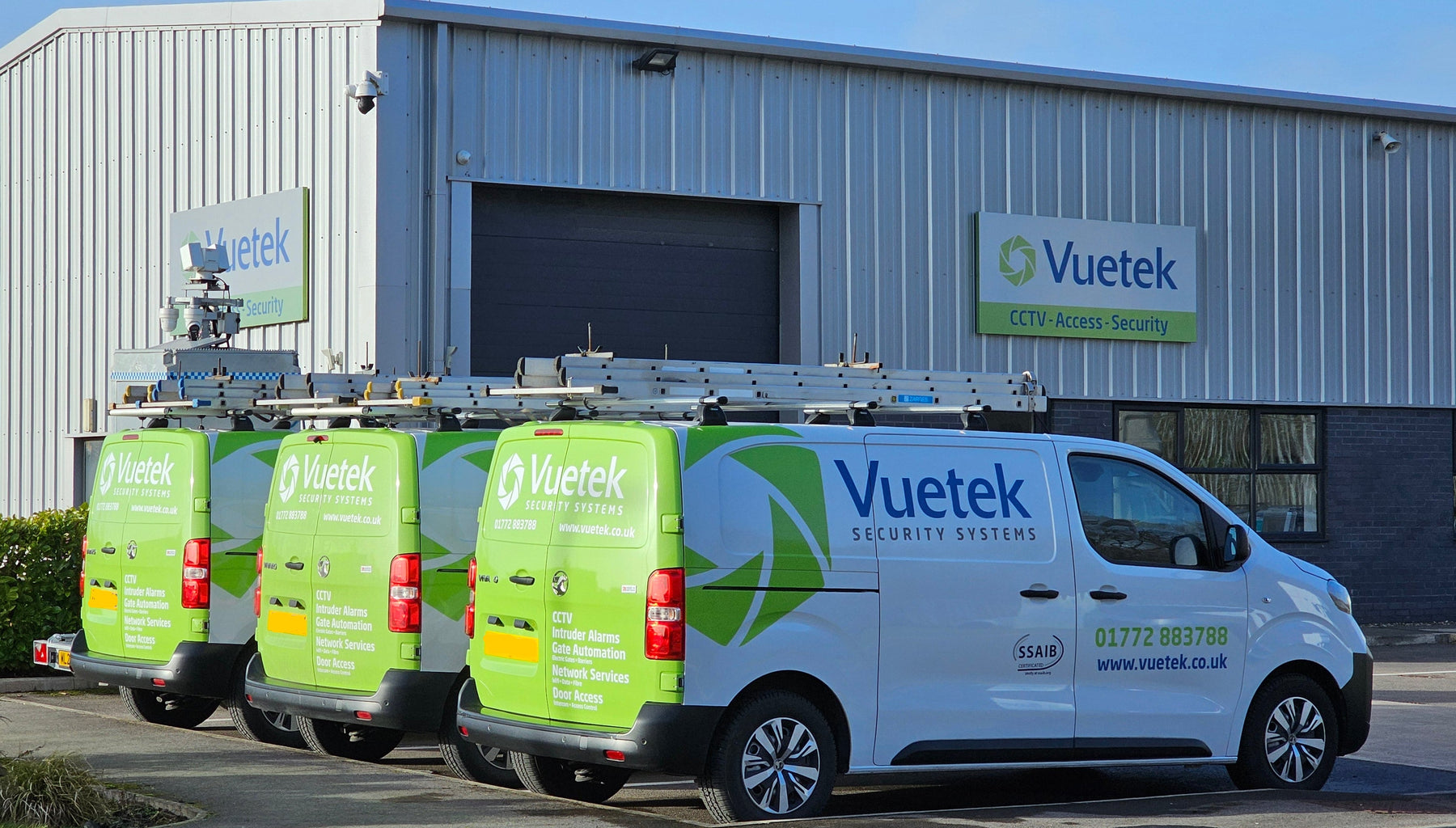 Vuetek Security Systems at RedScar Business Park Office in Preston